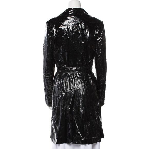 ❤️Jenni Kayne Vegan Patent Leather Trench Coat❤️ - Picture 3 of 3